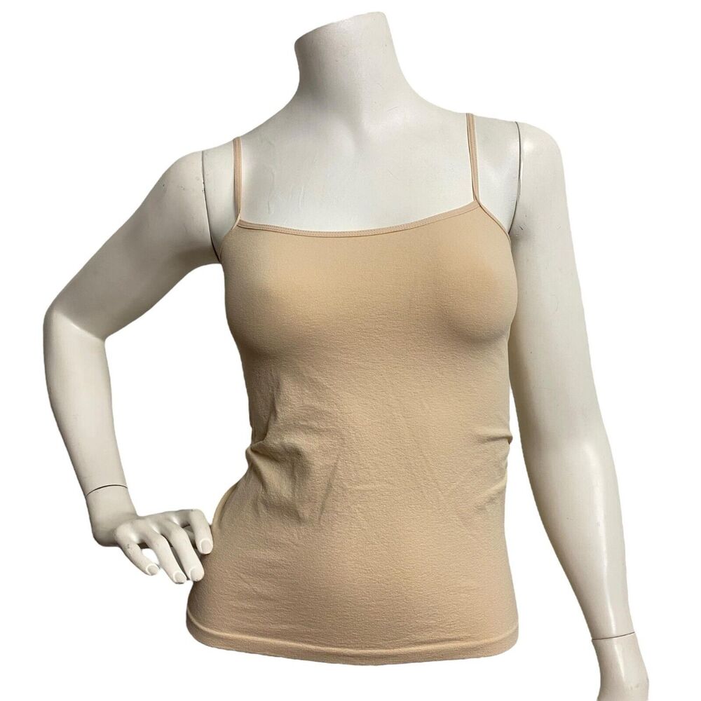 Banana Republic Stretch Cami Adjustable Spaghetti Strap Tank Top Small Nude‎ Y2K